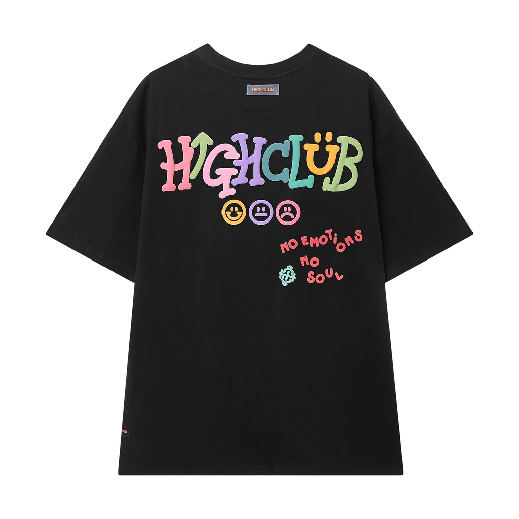 Áo thun Highclub Happy Tee - Black/White/Grey/Brown