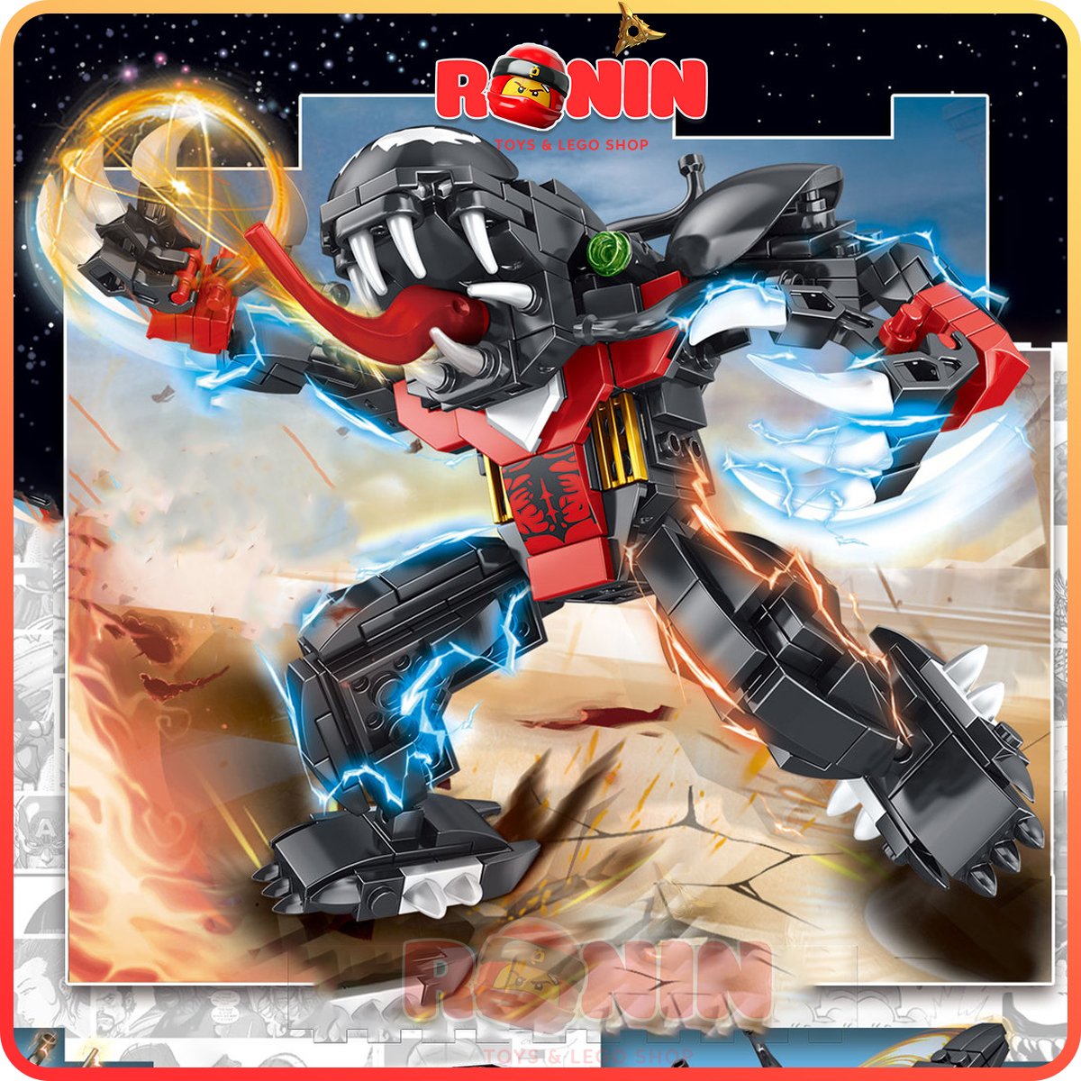 Bộ đồ chơi lắp ráp mô hình venom khổng lồ 4in1