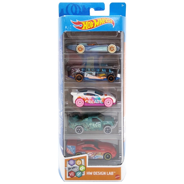 Bộ 5 Siêu Xe Hot Wheels 1806H - Mẫu 3 - HW DESIGN LAB