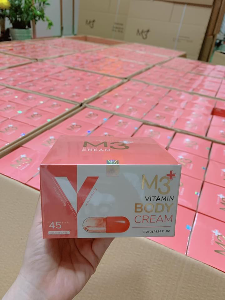 Kem body vitamin m3+ 250g - body trắng da toàn thân