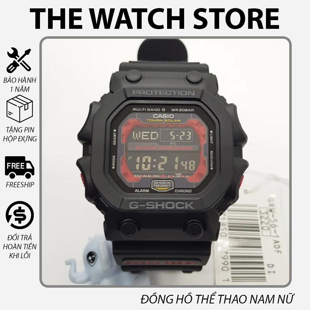 Đồng hồ nam G-Shock GX-56 ĐEN ĐỎ Chống nước 200M,Tặng kèm pin dự phòng, Bảo hành 12 tháng
