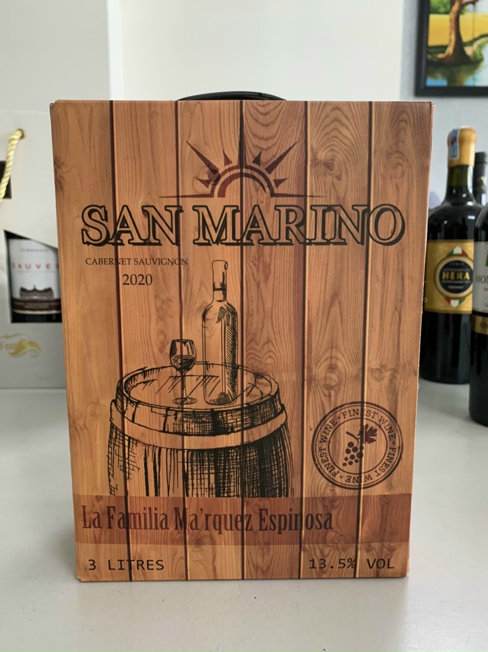 Vang bịch Chile San Marino 3 lít nhập khẩu