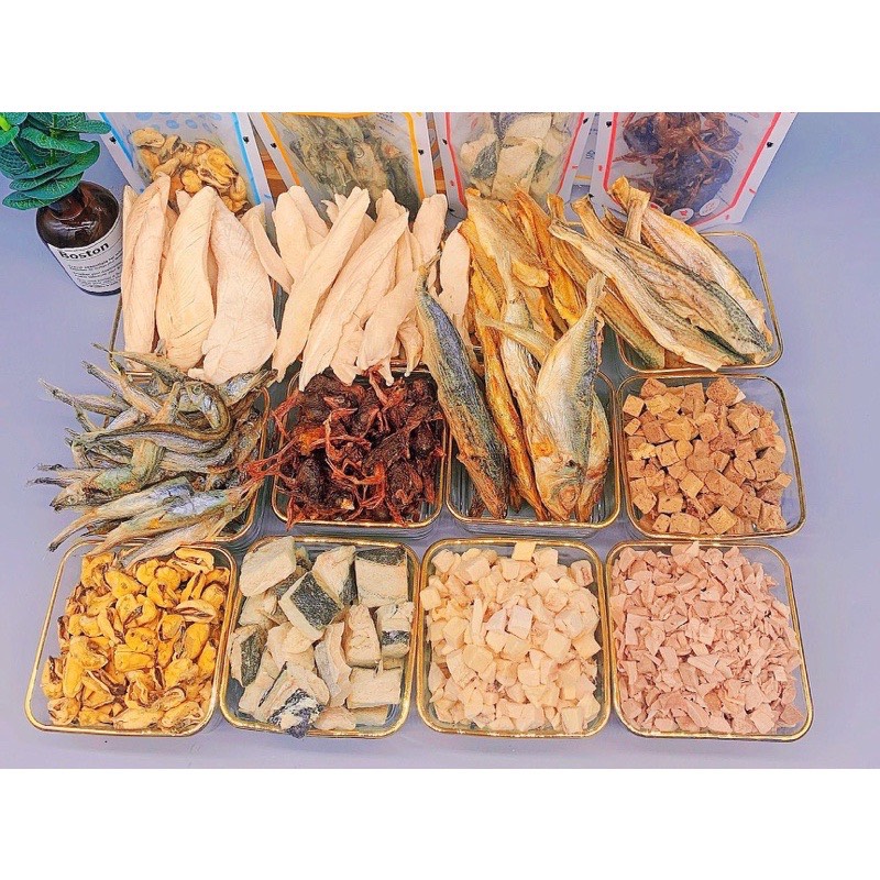 💥 thịt sấy tổng hợp ức gà sấy khô cho mèo - gói 100gr và 30gr 💥