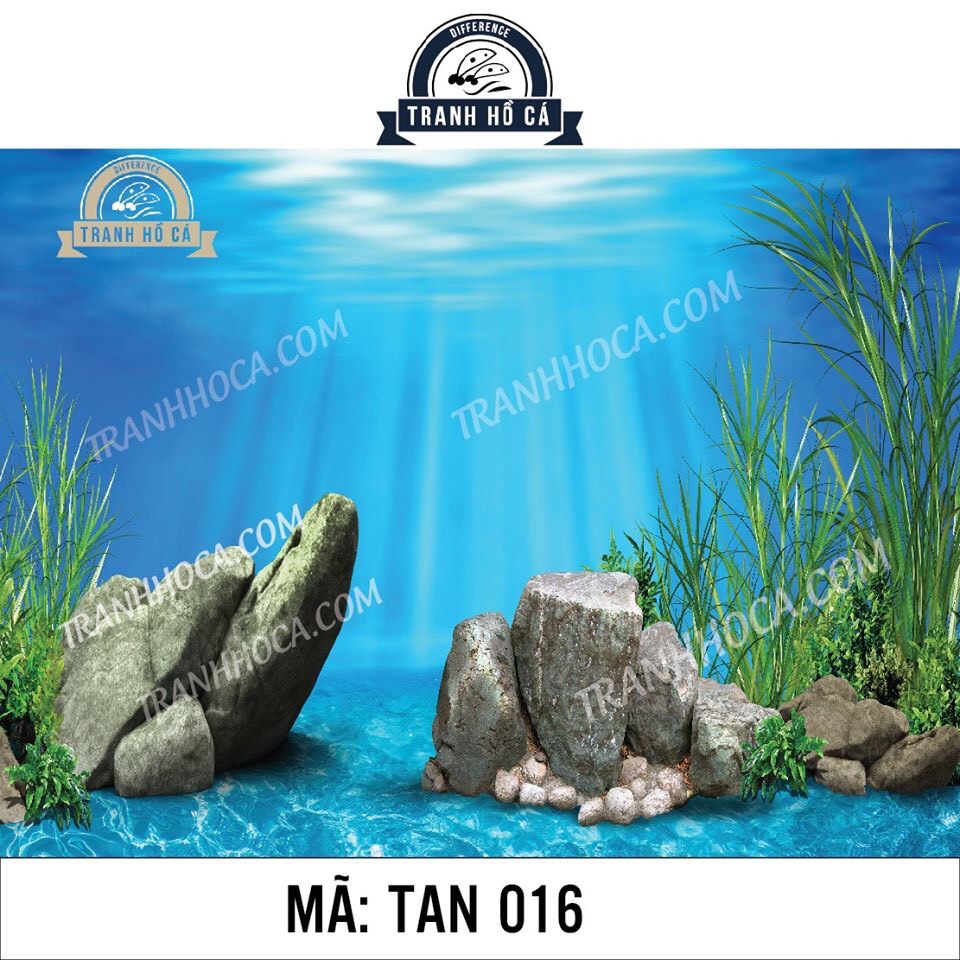 Tranh dán hồ cá TAN 0016 (kích thước 1.8x0.4m)
