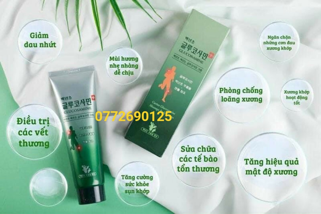 Date 2027 dầu lạnh xoa bóp khớp glucosamine hàn quốc 150ml