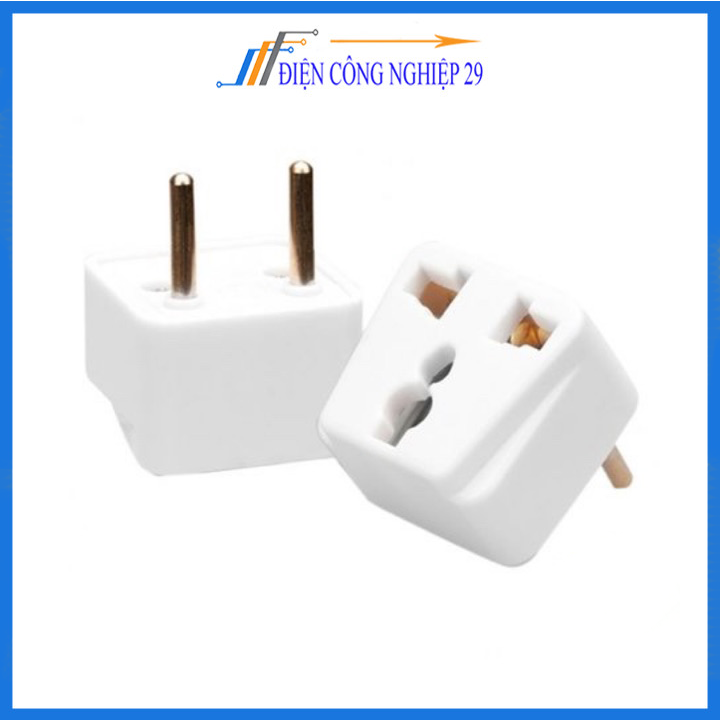 Phích chuyển đổi 3 chấu sang 2 chấu Vinakip 10A