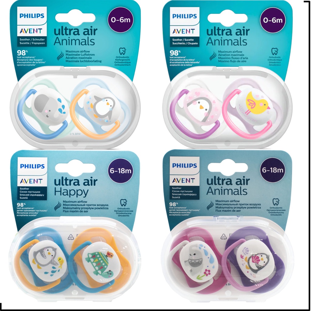 Ti giả cho bé sơ sinh Ultra Air Animals Philips Avent