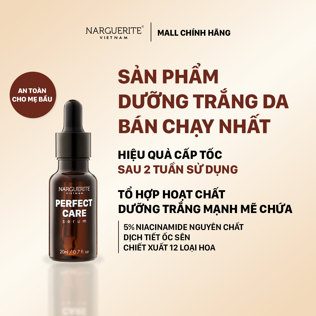 Serum Ốc Sên dưỡng trắng tái tạo da Perfect Care Narguerite 20ml