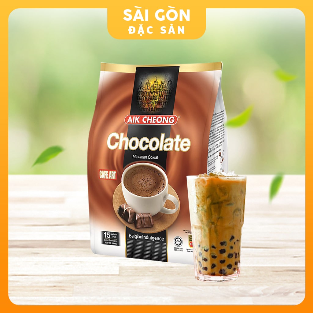 [HCM]Chocolate Hòa Tan Aik Cheong Chocolate Cafe Art (15 Gói x 40g)