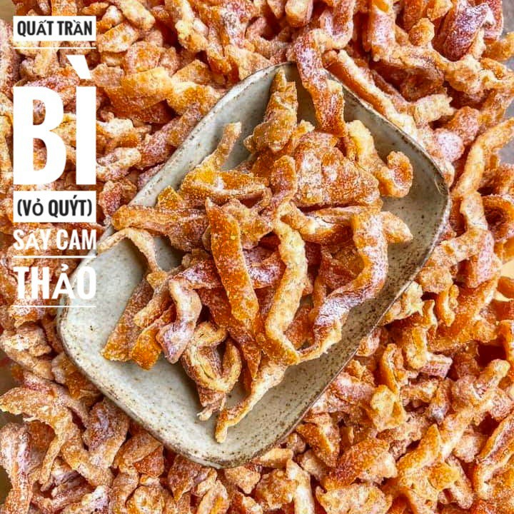 Trần bì mứt xí muội trần bì vỏ quýt món ăn vặt cực tốt cho sức khỏe vị the the thơm đặc trưng rất ngon - luna food