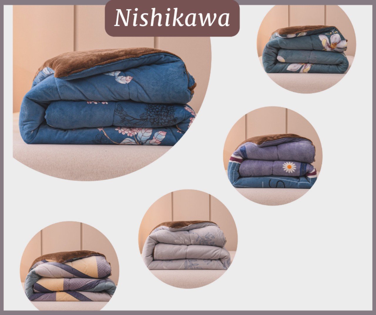 CHĂN LÔNG CỪU NISHIKAWA NỘI ĐỊA NHẬT CAO CẤP