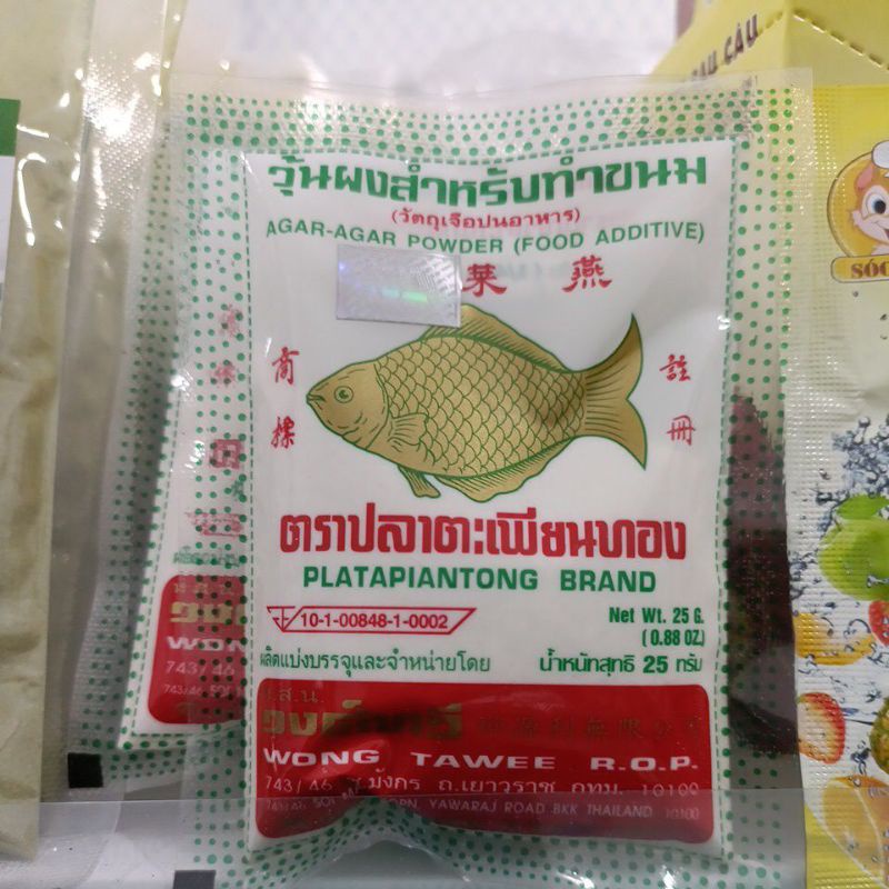 Bột rau câu giòn aga con cá vàng thái lan gói 25g