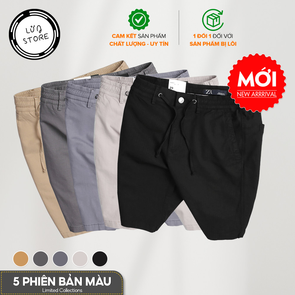 Quần short nam lưng thun thời trang cao cấp LỬNG STORE 5 màu - ZR