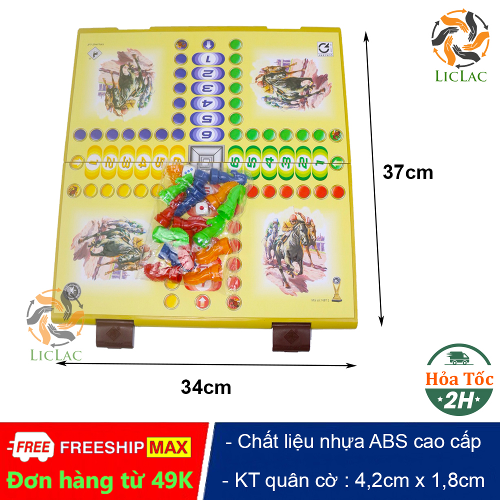 Bộ đồ chơi Cờ Cá Ngựa TRUNG LÊ hàng Việt Nam gồm bàn cờ bằng nhựa
