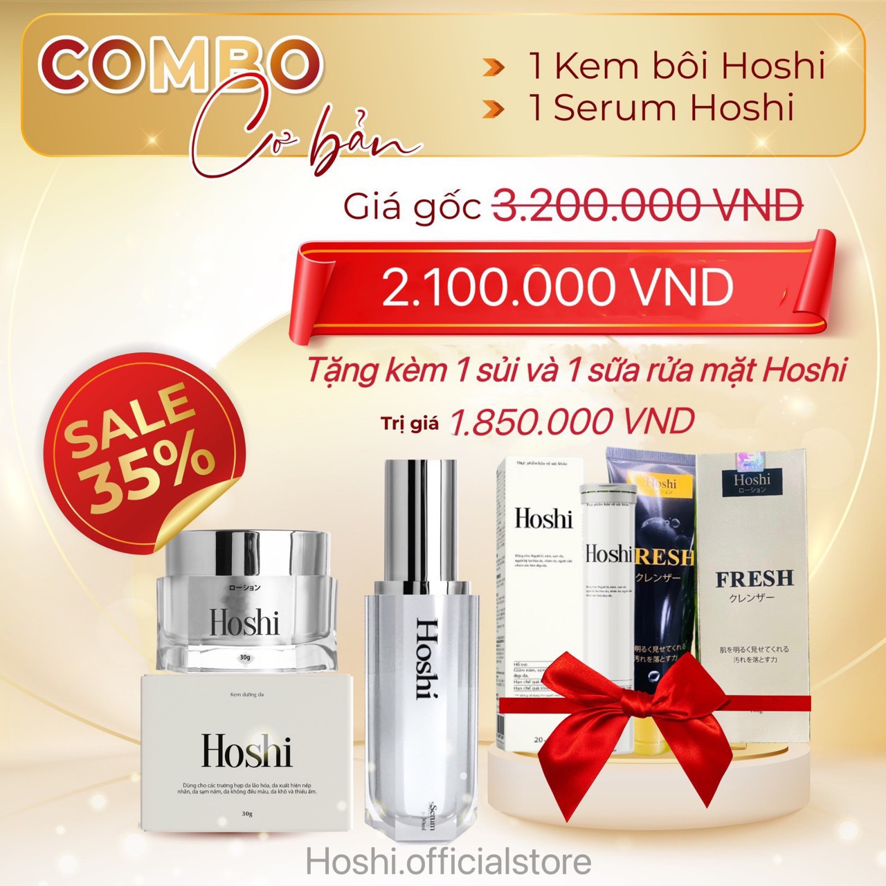 Bộ 3 mờ nám, trắng da Hoshi Nhật Bản cao cấp