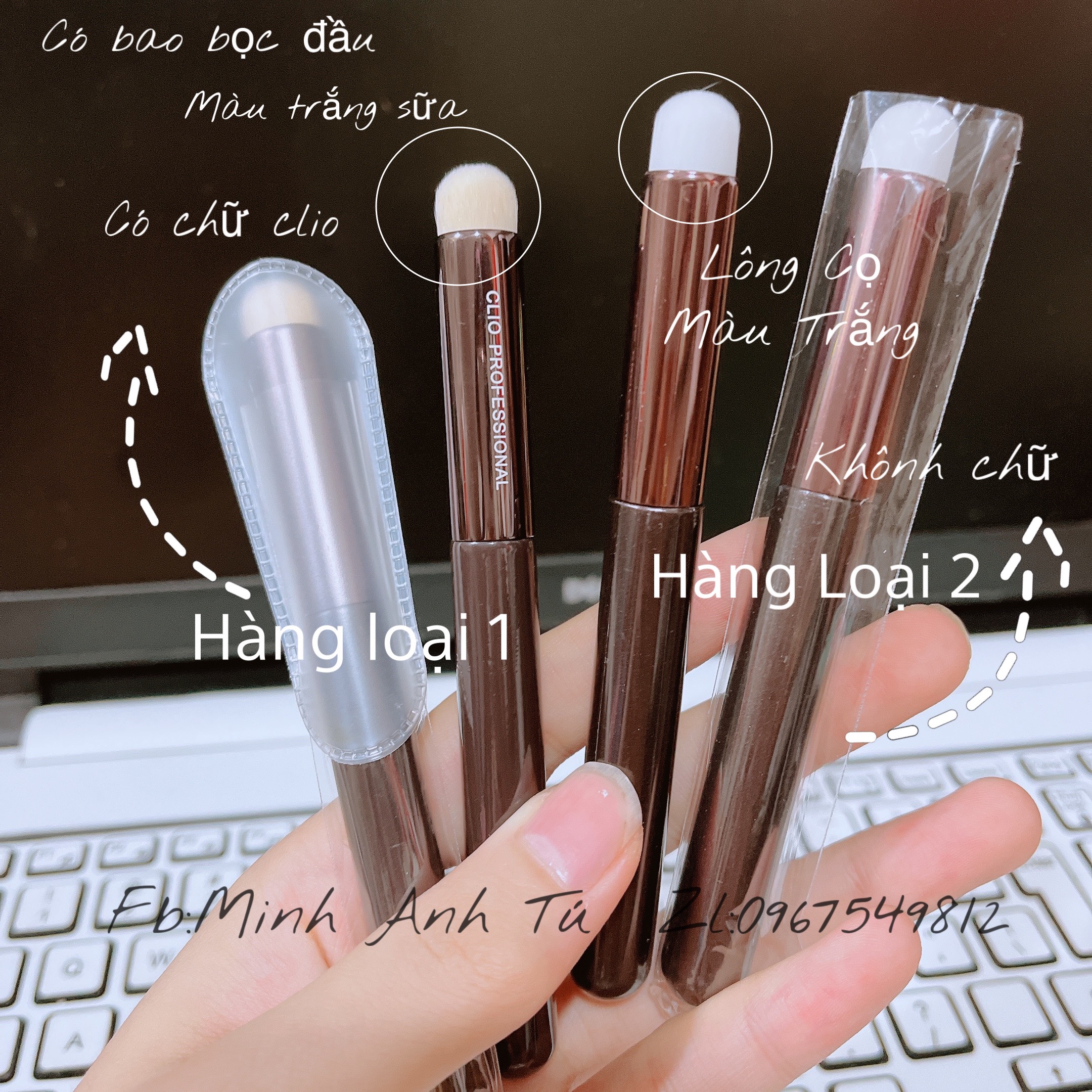 Cọ son clio, cọ tán son môi n10 clio