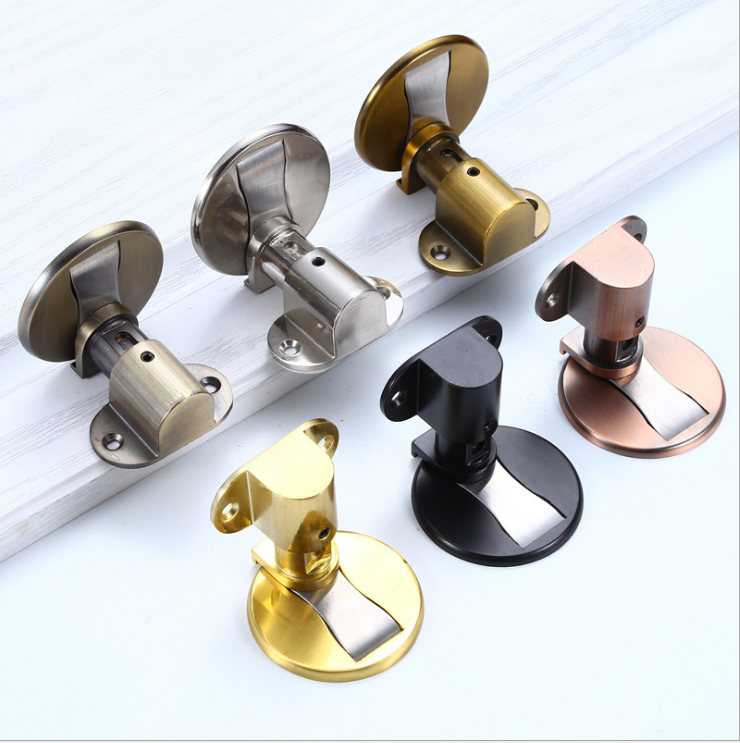 Hít chặn cửa nam châm kèm ốc vít và miếng dán 3M, chặn cửa HC112 bền chắc chống va đập cửa