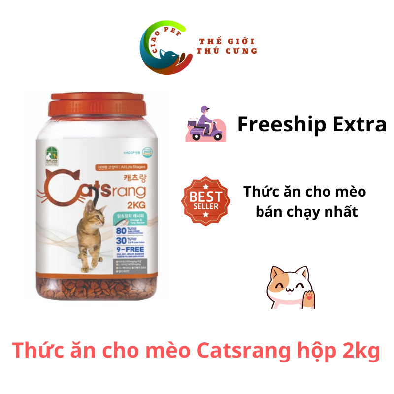 Thức Ăn Dành Cho Mèo Catsrang - Hộp 2 Kg