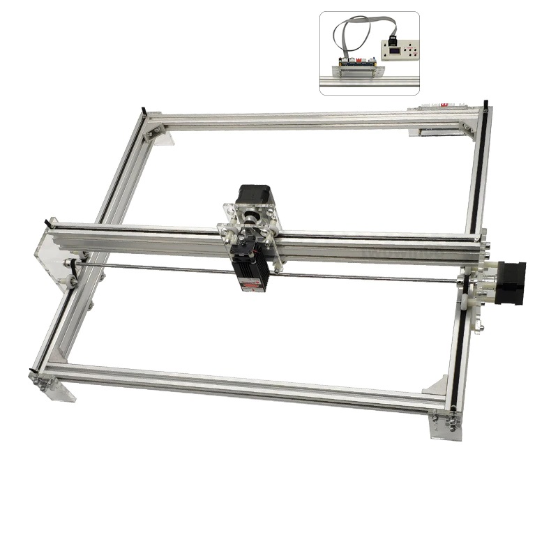 Combo Máy Khắc Laser Mini 6550 -màu bạc+ Đầu laser tùy chọn