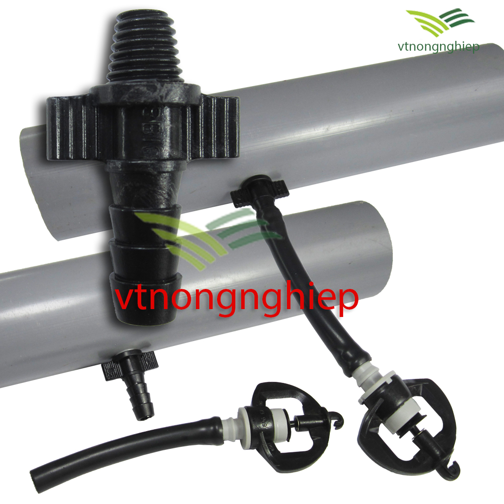 Khởi thủy 10ly có ren ngoài, nối ren côn 10ly nối ống PE 10ly, bịch 100 cái