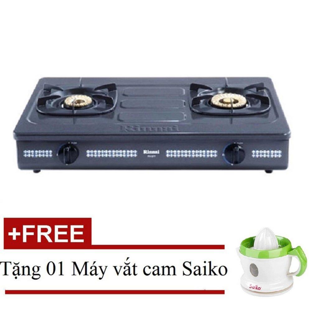 Bếp gas đôi rinnai rv-377n + tặng 01 máy vắt cam saiko cj-106s