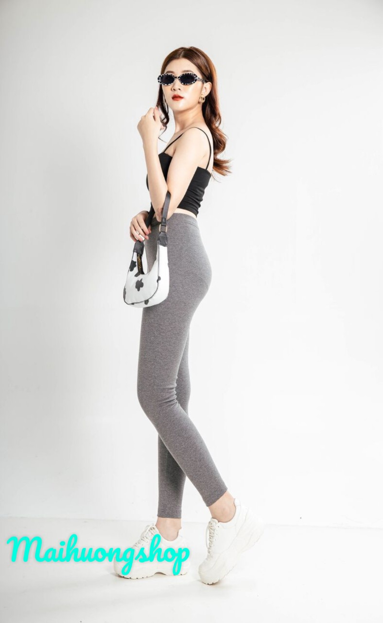 Quần dài nữ quần thun ôm legging chất thun 4 chiều co giản tốt phom chuẩn