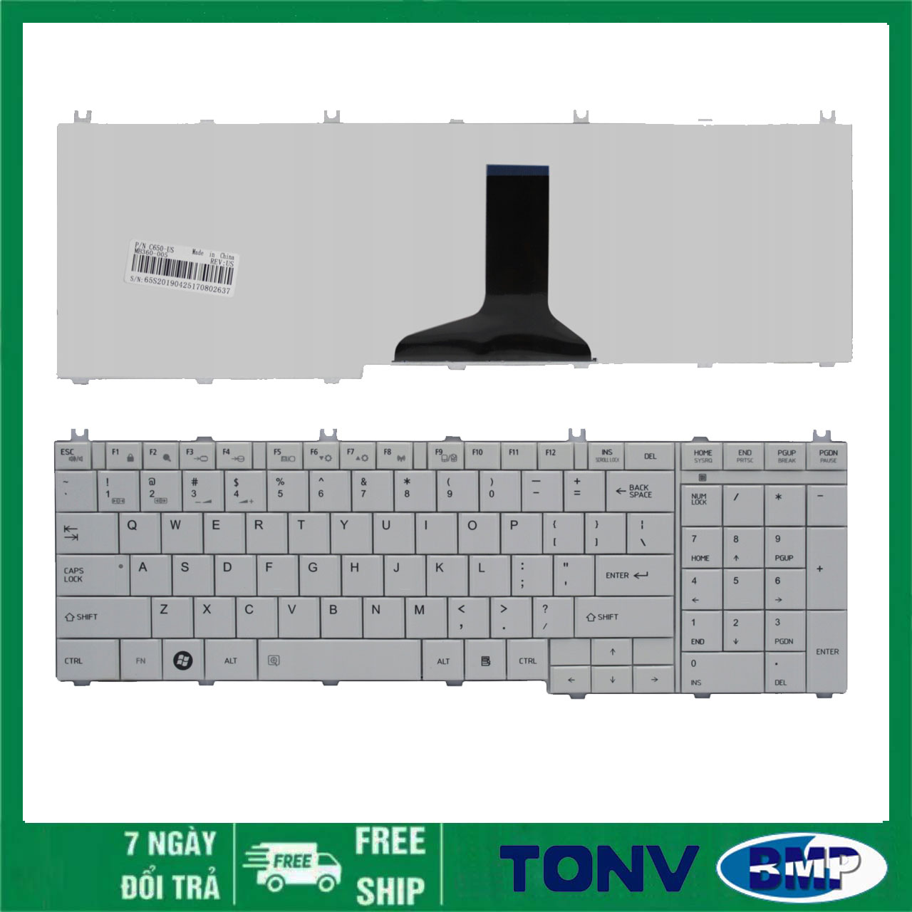 Bàn phím laptop toshiba l655