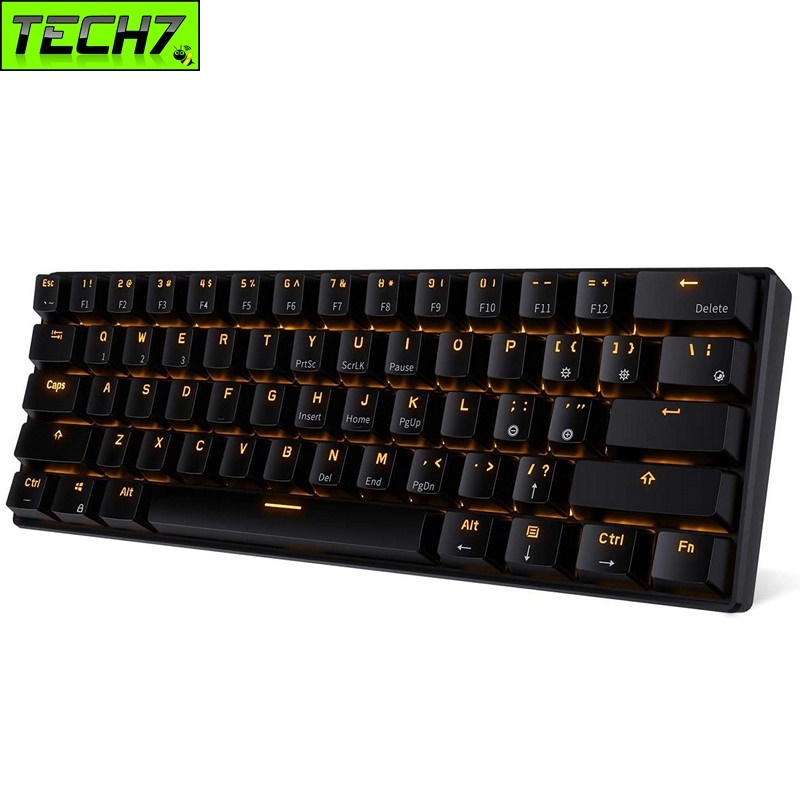 Bàn Phím Cơ mini không dây Bluetooth Royal Kludge RK61 Black