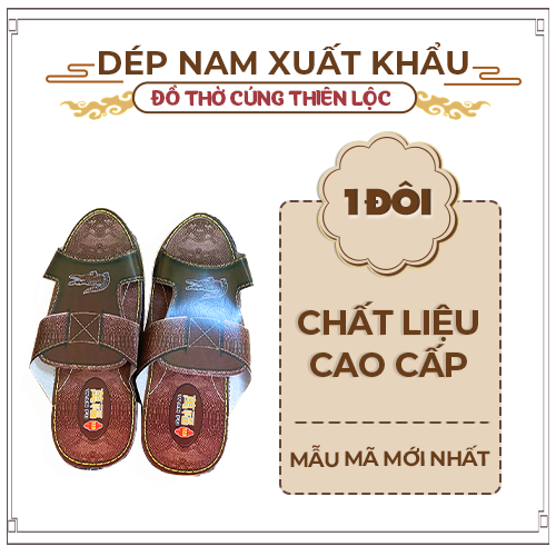 Giày dép nam giấy cao cấp xuất khẩu hàng mã đồ thờ cúng thiên lộc