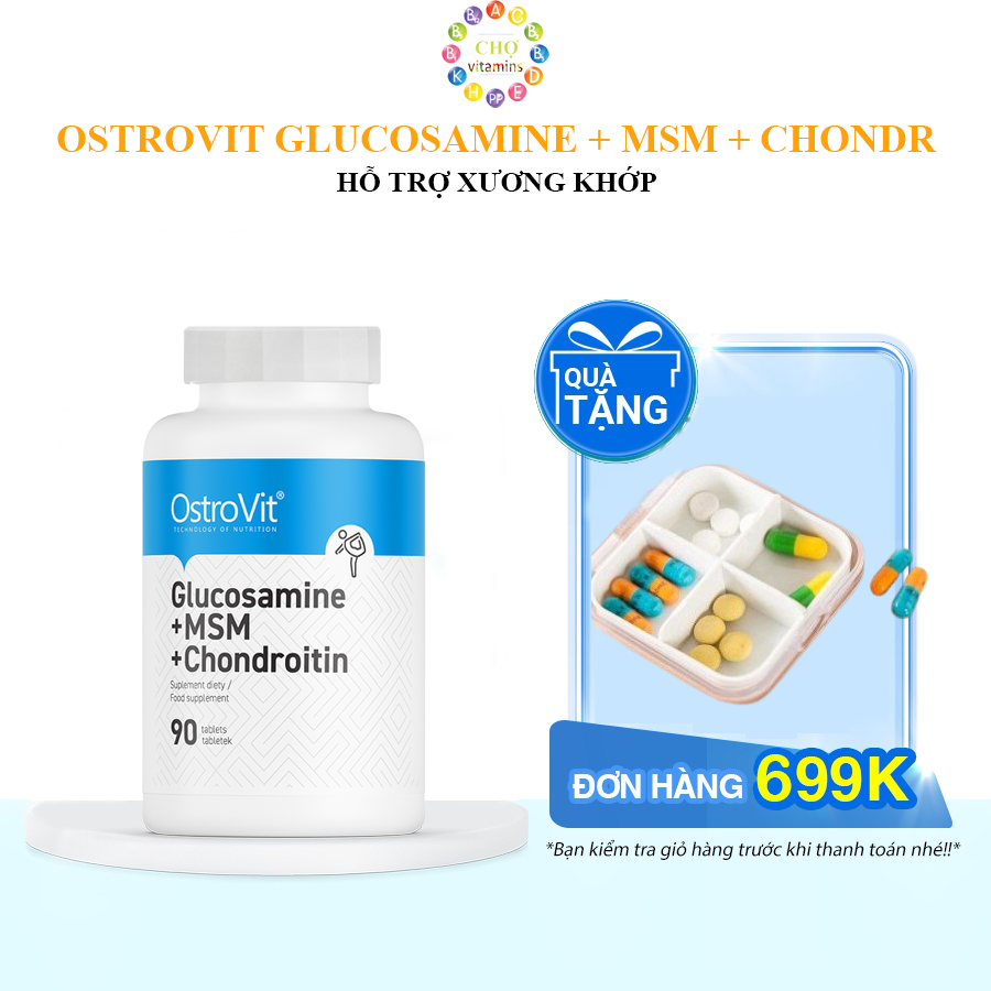 OSTROVIT GLUCOSAMINE + MSM + CHONDROITIN 90 TABS