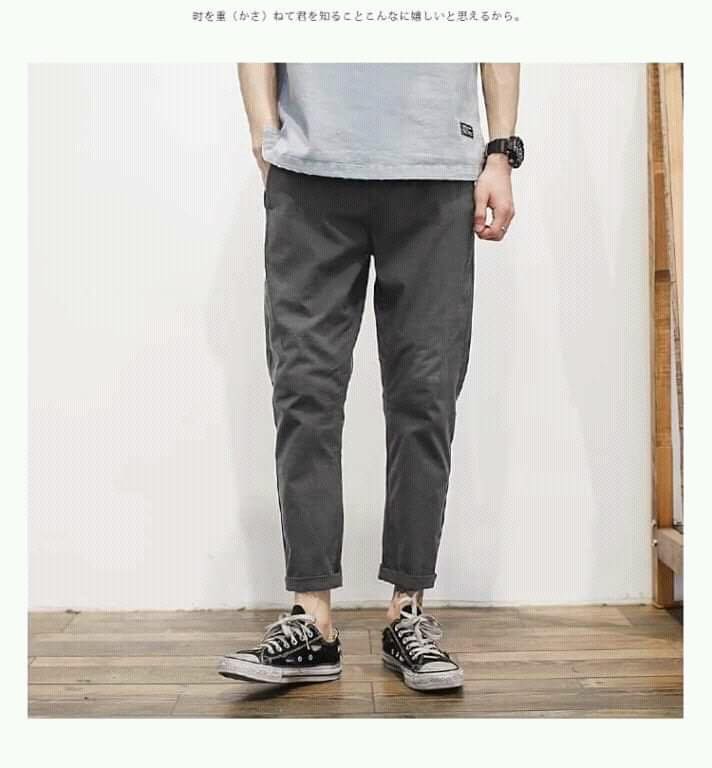 [HCM]QUẦN BAGGY KAKI NAM DÂY RÚT MÀU XÁM CHÌ CỰC HOT