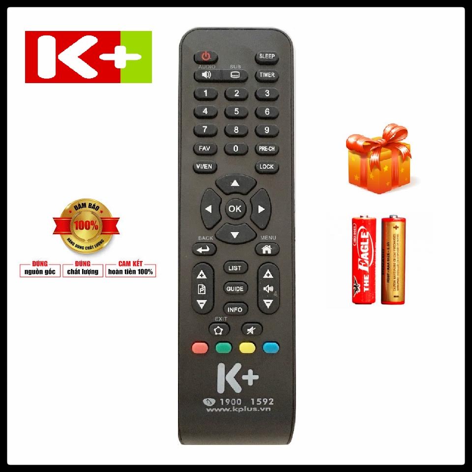 Điều khiển đầu thu kts vệ tinh k+hd