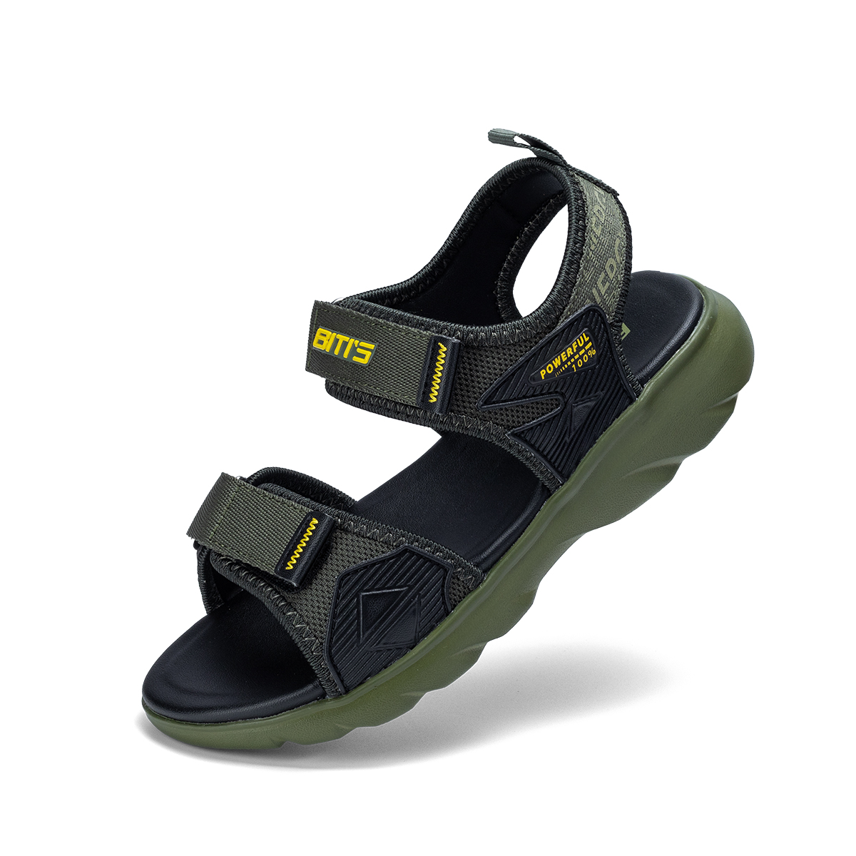 Hoàn Xu GIÀY SANDAL QUAI HẬU HỌC SINH BÉ TRAI BITI'S BEB005800 ĐEN + RÊU + XÁM + XANH NHỚT - BITIS