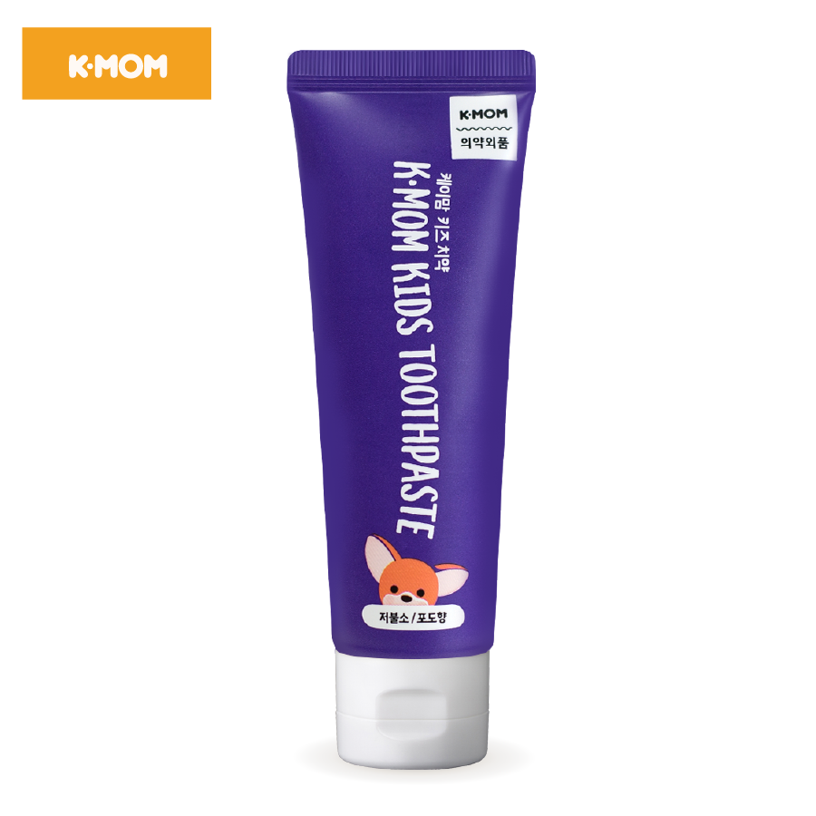 Kem đánh răng trẻ em k-mom 3-8 tuổi vị nho
