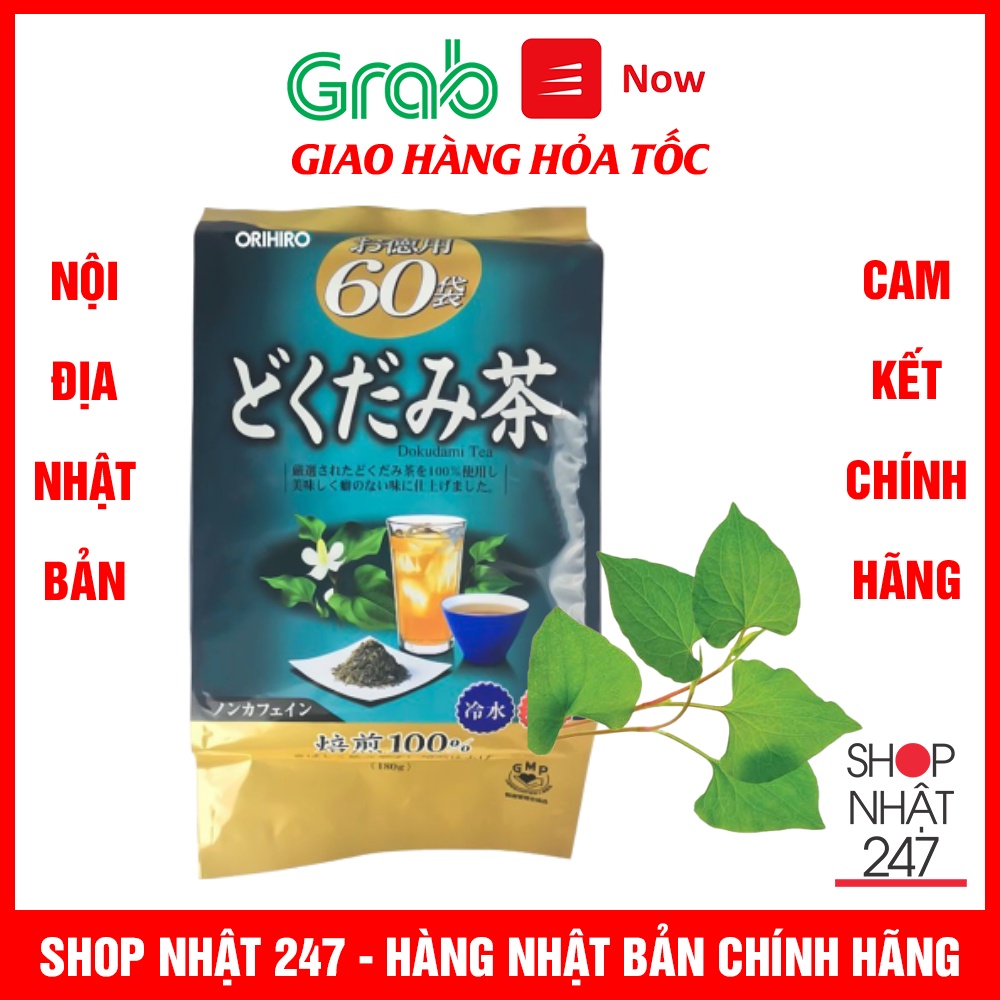 [Mã 254FMCGSALE giảm 8% đơn 500K] Trà diếp cá Dokudami Orihiro thải độc thanh lọc cơ thể 60 túi lọc Nhật Bản