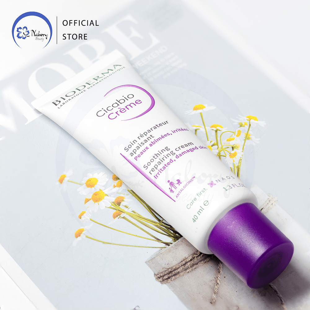 Kem dưỡng bioderma tím dưỡng ẩm phục hồi da 40ml