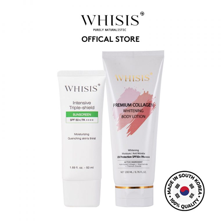 Bộ đôi kem chống nắng hàng ngày face & body whisis dành cho mọi loại da