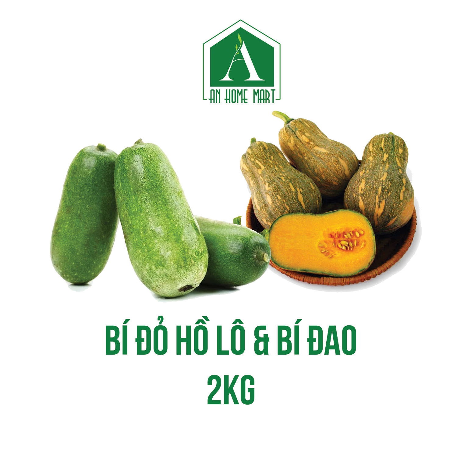 Combo 2kg bí đỏ hồ lô & bí đao