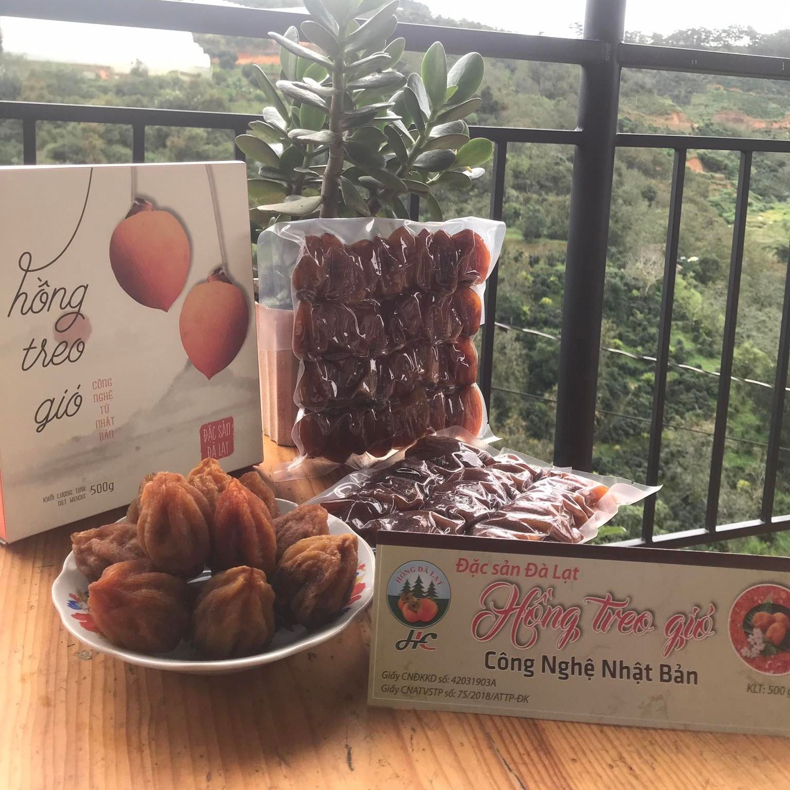 500gr hồng trứng treo gió công nghệ nhật - đặc sản đà lạt