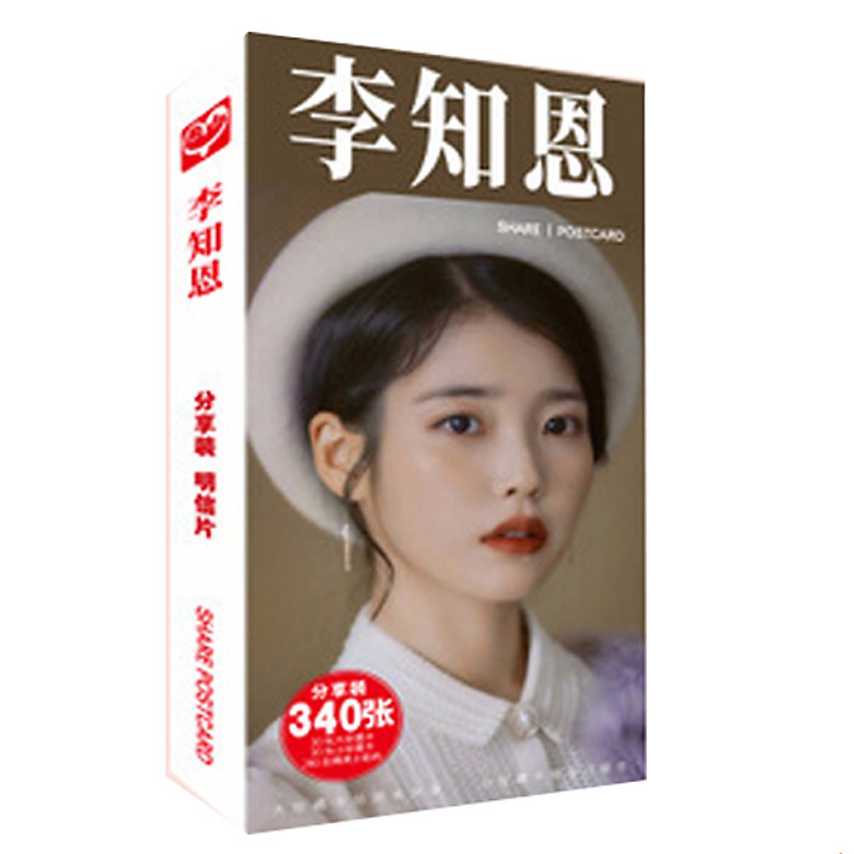 Hộp ảnh Postcard IU Lee Ji Eun có lomo sticker in hình