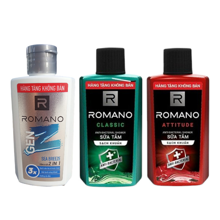 Sữa tăm gội romano mini 60g