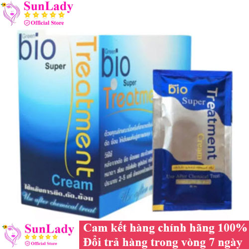 Hộp 24 Gói Ủ Tóc BIO SUPER Treatment 30ml Thái Lan hàng chuẩn - dưỡng tóc phục hồi tóc xơ yếu, gãy rụng, hư tổn - giúp tóc khoẻ, bồng bềnh, suôn mềm.