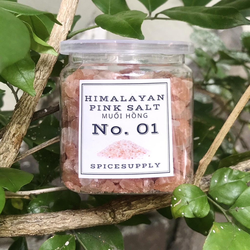 Muối hồng himalaya dạng bột mịn - hũ 120ml - shop mẹ bắp - đảm bảo nguyên chất 100%