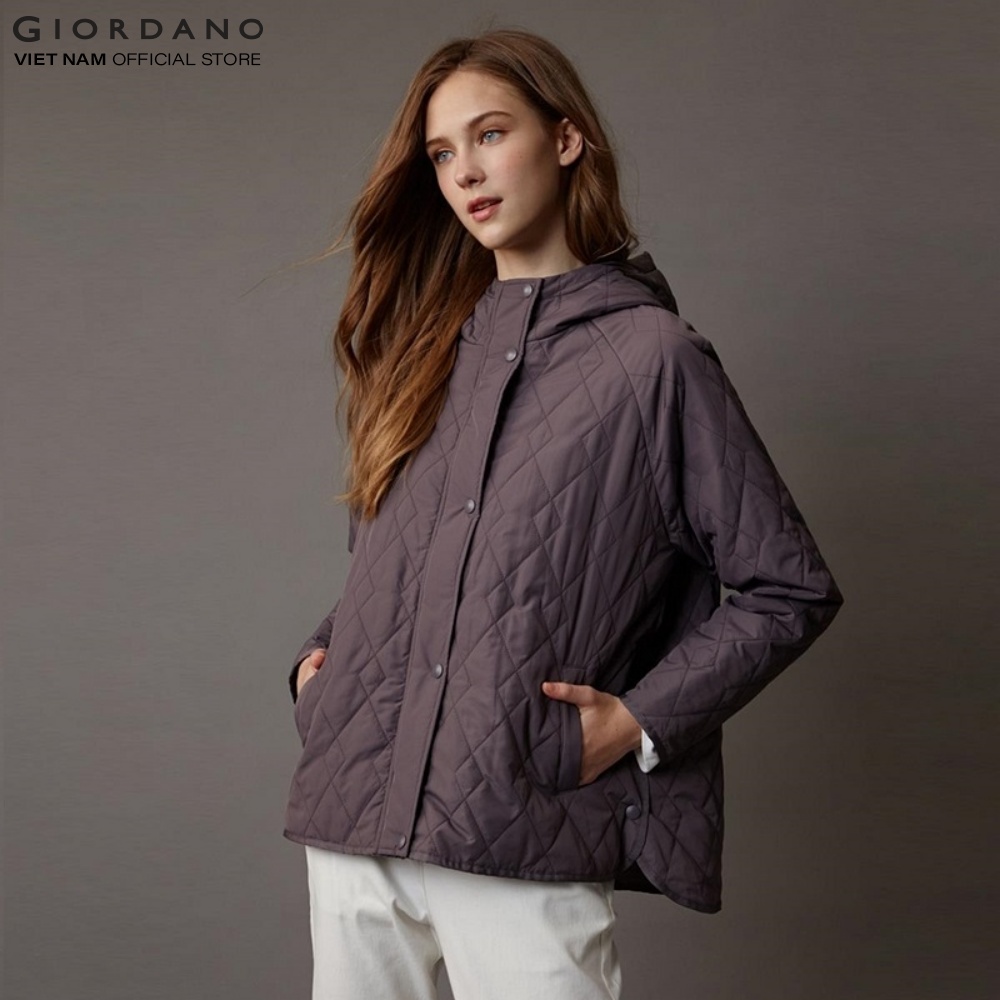 Áo khoác nữ mùa đông quilt jacket giordano 05372620