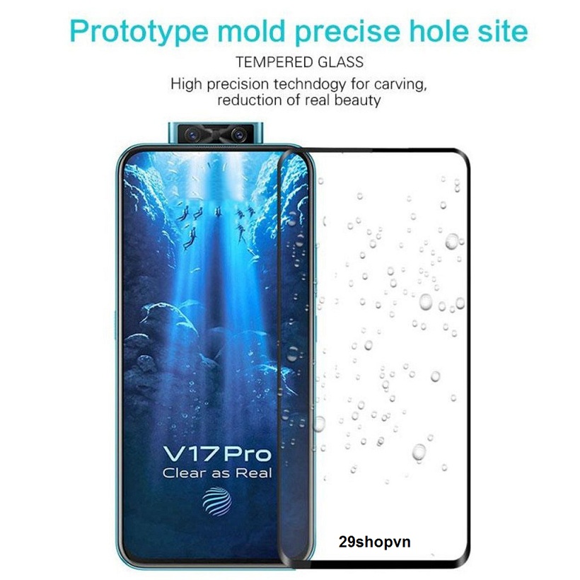 Kính cường lực full màn Vivo V17 Pro