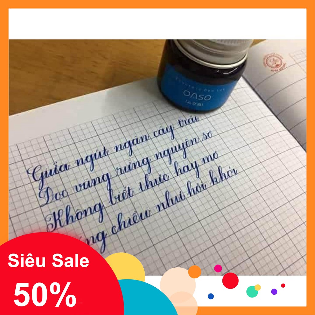 Mực lọ oaso 20ml - hũ mực chất lượng cao đủ màu - phù hợp với nhiều loại bút