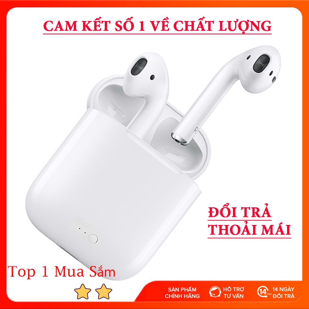 Tai nghe bluetooth inpods i7s bản cao cấp chip 5.0 bluetooth, tai nghe bluetooth không dây i7s , tai nghe bluetooth nhét tai, tai nghe bluetooth pin trâu.cao cấp bh 12 tháng