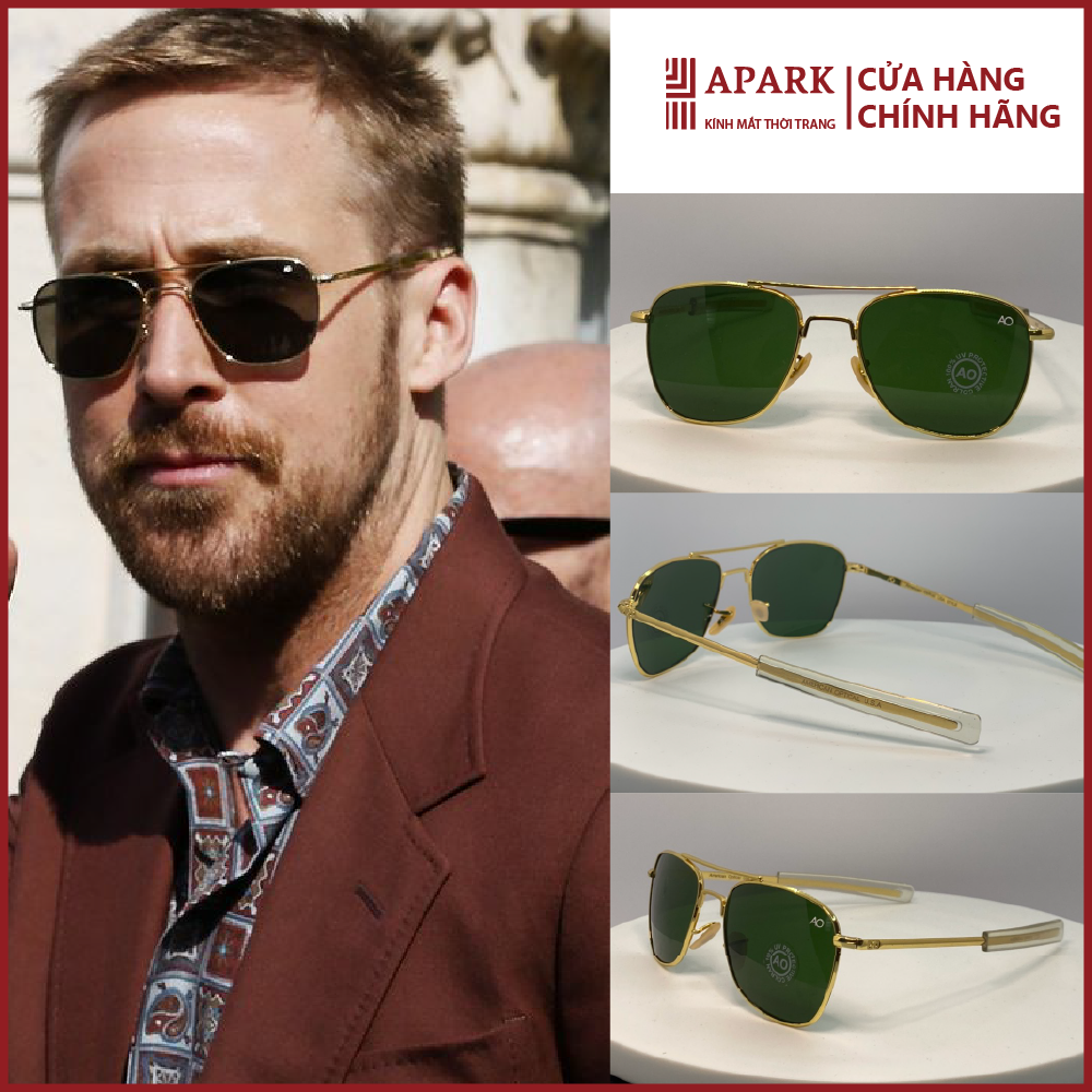 Kính Râm  Cơn Mỹ FULL BOX Gọng Titan , Mắt Kính Mát Thủy Tinh - APARK AP29