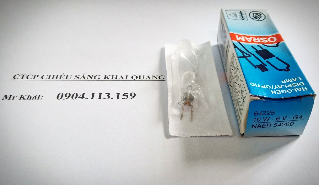 (SALE) Bóng đèn nhãn khoa OSRAM 6V 10W 64225
