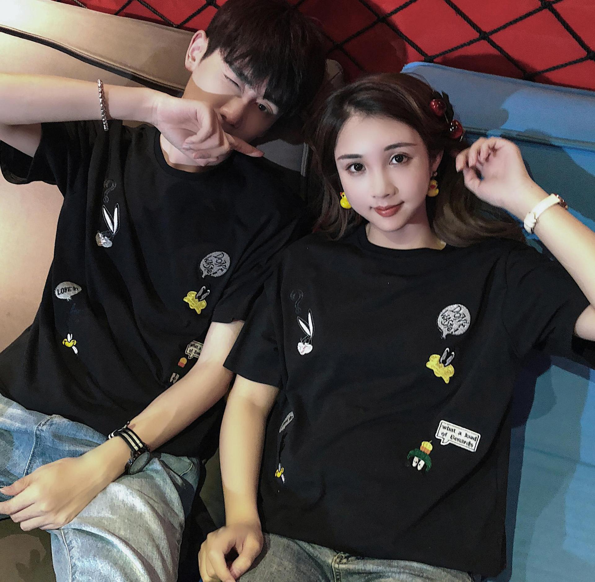 [HCM]Áo Thun Nam Nữ Tay Lỡ Unisex Form Rộng Cartoon Freesize 50 - 70kg ML012